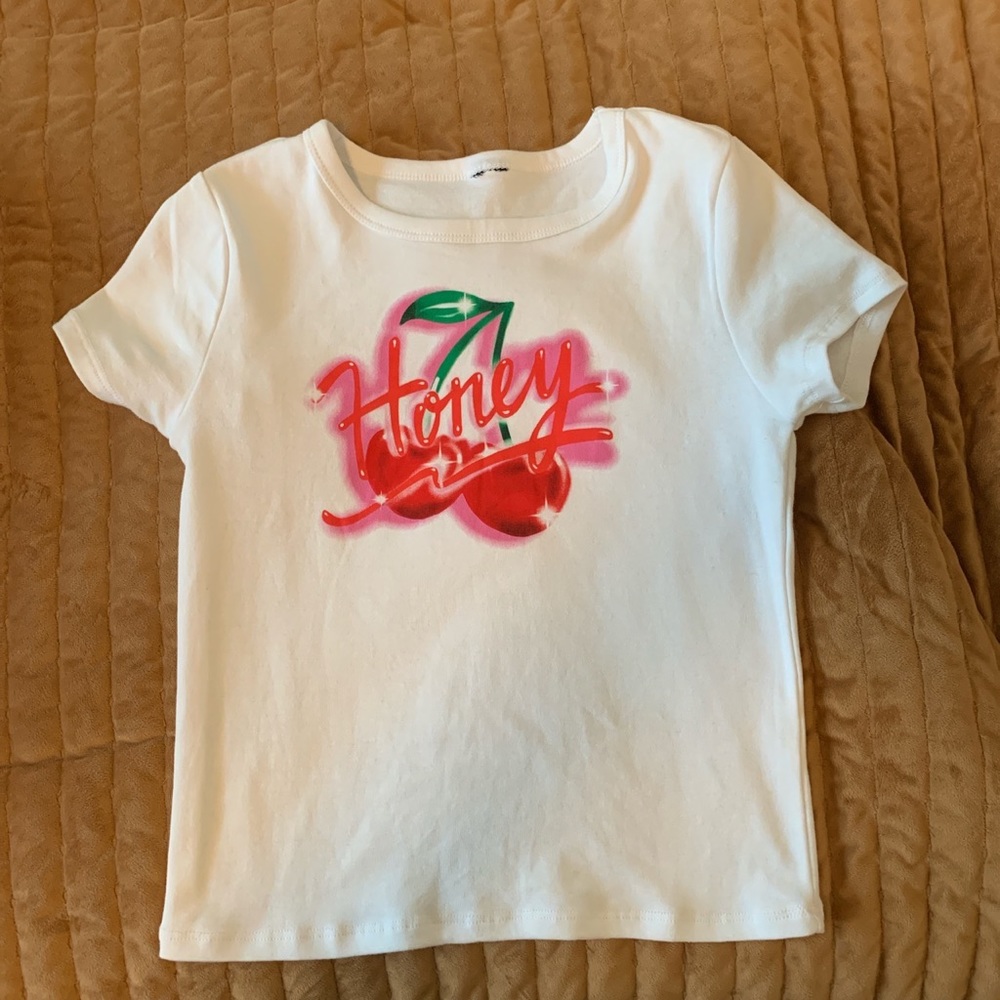 Cherry graphic baby tee